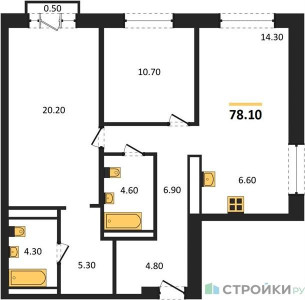 Планировка квартиры, ID 441307
