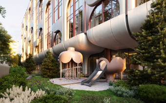 Детская площадка в ЖК “Саввинская 27”