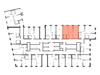 Планировка двухкомнатной(квартира) площадью 58.3 квадратных метров в ЖК “ЖК 2-й Иртышский”