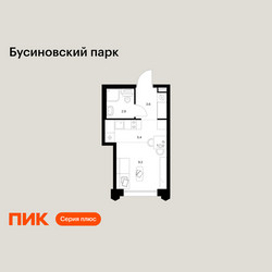 Планировка студии(квартира) площадью 21.1 квадратных метров в ЖК “ЖК Бусиновский парк”