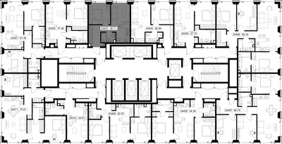 Планировка однокомнатной(квартира) площадью 36.7 квадратных метров в ЖК “ЖК SET (Сет)”