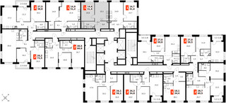 Планировка однокомнатной(квартира) площадью 41.6 квадратных метров в “ЖК Симоновский вал”