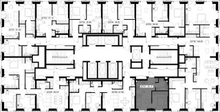 Планировка однокомнатной(квартира) площадью 35.2 квадратных метров в “ЖК SET (Сет)”