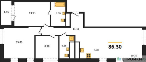 Планировка квартиры, ID 473751