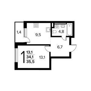 Планировка квартиры, ID 550963