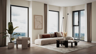 Гостиная в ЖК "Level Звенигородская"