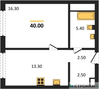 Планировка квартиры, ID 529877