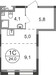 Планировка квартиры Студия (Квартиры)24