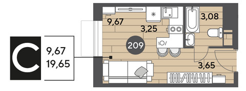 Планировка квартиры, ID 446511