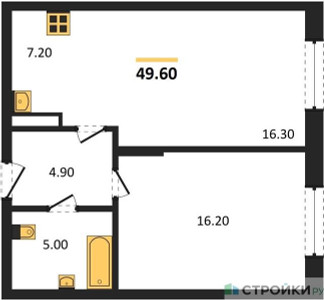 Планировка квартиры, ID 533190