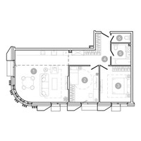 Планировка трехкомнатной(квартира) площадью 80.2 квадратных метров в “ЖК УНО Соколиная гора”