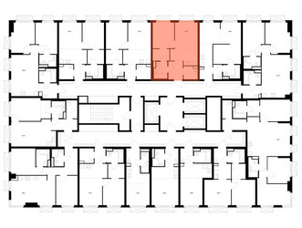 Планировка однокомнатной(квартира) площадью 37.6 квадратных метров в ЖК “ЖК 2-й Иртышский”