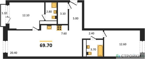 Планировка квартиры, ID 279286