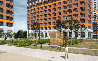 Зона у домов ЖК "Дмитровский Парк"