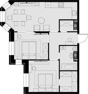 Планировка квартиры, ID 221347