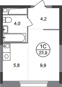 Планировка квартиры, ID 521789