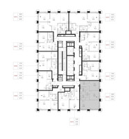 Планировка двухкомнатной(квартира) площадью 57.5 квадратных метров в “ЖК SET (Сет)”