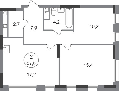 Планировка квартиры, ID 549345
