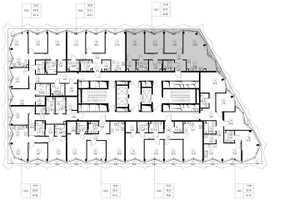 Планировка трехкомнатной(квартира) площадью 85 квадратных метров в “Дом премиум-класса МИРА”