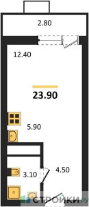 Планировка квартиры, ID 253869