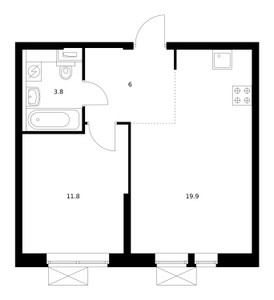 Планировка квартиры, ID 141988