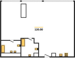 Планировка двухкомнатной(квартира) площадью 120 квадратных метров в “ЖК Neva Towers (Нева Тауэрс)”