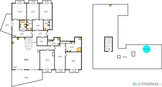 Планировка 4+ комнатной(квартира) площадью 242.5 квадратных метров в “Квартал Тишинский Бульвар”