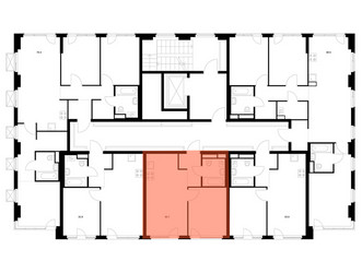 Планировка однокомнатной(квартира) площадью 35.7 квадратных метров в ЖК “ЖК 2-й Иртышский”