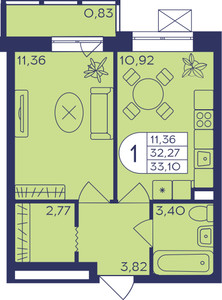 Планировка квартиры, ID 419262