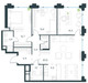 Планировка квартиры 4+ комнат (Квартиры)97.4