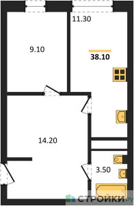 Планировка квартиры, ID 409150