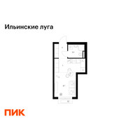 Планировка студии(квартира) площадью 22.1 квадратных метров в “ЖК Ильинские луга”