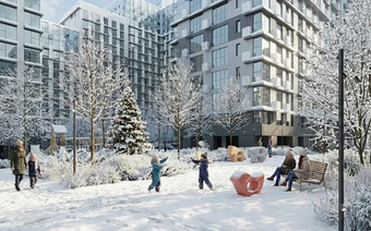 ЖК "Детали" зимой