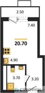 Планировка квартиры, ID 268926
