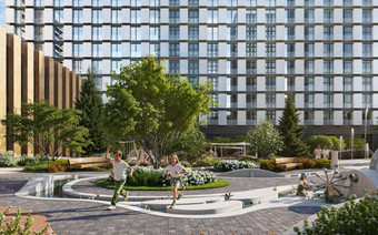 Зона отдыха в ЖК "Life Time"