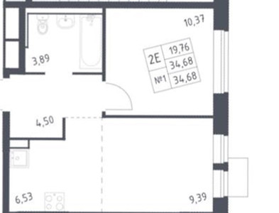 Планировка квартиры, ID 284218