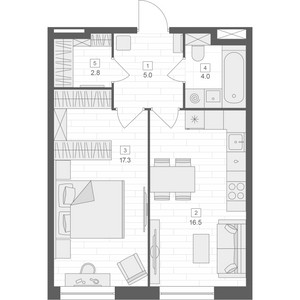 Планировка апартаментов, ID 383853