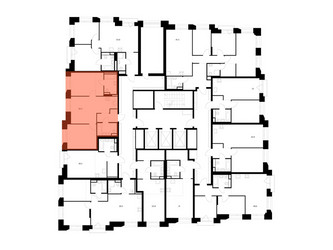 Планировка двухкомнатной(квартира) площадью 58.4 квадратных метров в ЖК “ЖК Онежский вал”