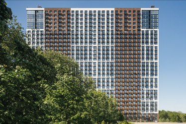 Планировка однокомнатной(апартаменты) площадью 41.75 квадратных метров в ЖК “ЖК Пятницкое 58 (Перец)”