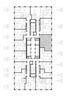 Планировка двухкомнатной(квартира) площадью 55.7 квадратных метров в “ЖК SET (Сет)”