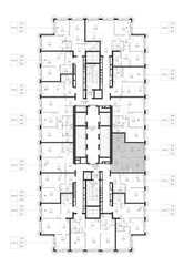 Планировка однокомнатной(квартира) площадью 46 квадратных метров в ЖК “ЖК СЕТ”