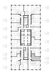 Планировка студии(квартира) площадью 23.9 квадратных метров в ЖК “ЖК SET (Сет)”