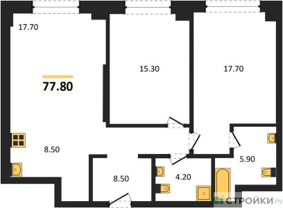 Планировка квартиры, ID 526640