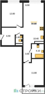 Планировка квартиры, ID 417887