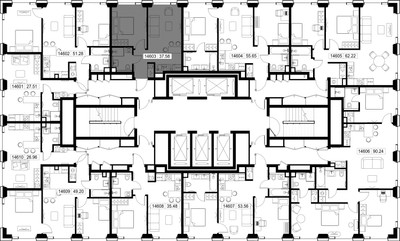 Планировка однокомнатной(квартира) площадью 37.6 квадратных метров в ЖК “ЖК СЕТ”