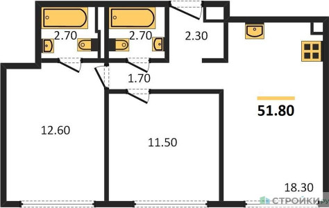 Планировка квартиры, ID 420950
