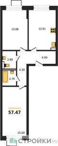 Планировка квартиры, ID 332265