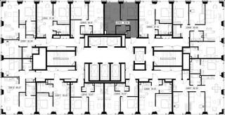 Планировка однокомнатной(квартира) площадью 36.9 квадратных метров в “ЖК SET (Сет)”