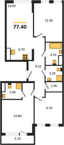 Планировка квартиры, ID 115958