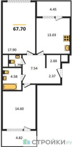 Планировка квартиры, ID 130750